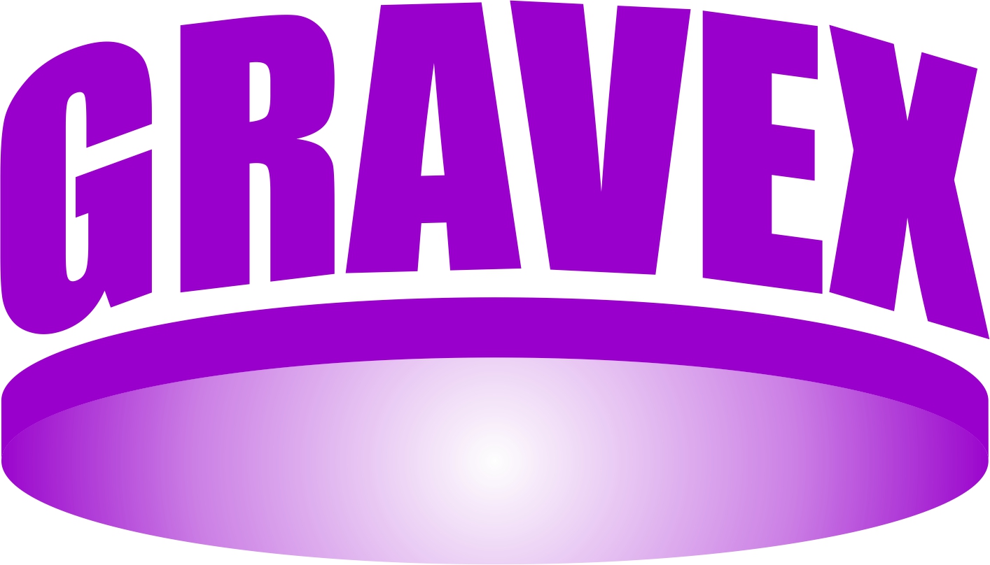 Logo of the Gravex Corporation, manufacturers of artificial gravity plates